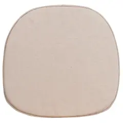 Emma and Oliver Cross Back Barstool Cushion Burlap