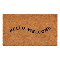 Hello-Welcome Doormat 17" x 29"