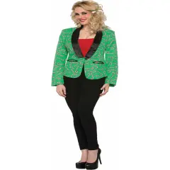 Adult's Womens Candy Cane Suit Jacket Blazer Costume