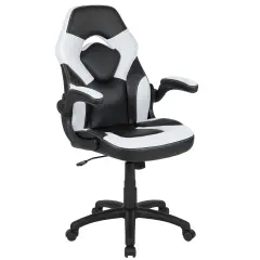 Emma and Oliver Z100 Gaming Chair Racing Office Ergonomic Computer PC Adjustable Swivel Chair White