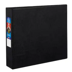 Avery Heavy-Duty Binder, 1-1/2" One-Touch Rings, 400-Sheet Capacity, DuraHinge, Black (79985)