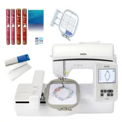 Brother Innov-is NQ1700E Embroidery Machine 10x6 With Embroidery Hoop and Software Bundle