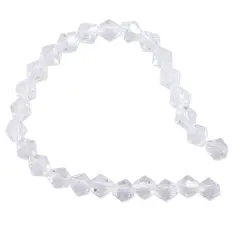 Valued Faceted Bicone 6mm Crystal Beads