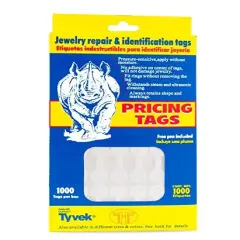 Jewelry Price Tags - Round White (Package of 1000)