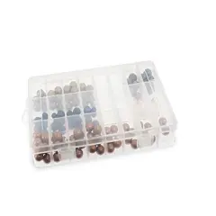 24-Compartment Clear Plastic Square Jewelry Organizer