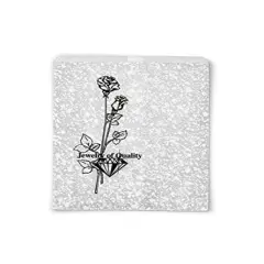 Jewelry Gift Bags Silver Print 6"x 4" (Package of 100)