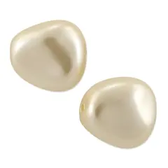 Preciosa Crystal Nacre Elliptic Pearl 11x9.5mm Cream (Package of 10)