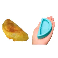 1pc Folded Omelet Silicone Mold Food Shape Mold for Soap | Wax | Resin Castings.| Not Food Grade