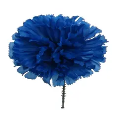 5" Royal Blue Carnation Picks - Set of 100, 4.25" Wide Blooms, Lifelike Flowers, Perfect for Arrangements, Events & D&eacute;cor - Ideal for All Seasons, Floral Home by Artificial Flowers