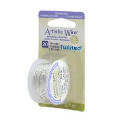 Artist Wire Twisted - 18 20 22 24 Gauge Textured Tarnish Resistant Colored Copper Wire for Jewelry Making, Wire Wrapping Rings, Bracelet and Necklace