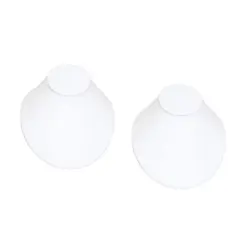 Low Profile Necklace Bust Jewelry Display White (Pack of 2)