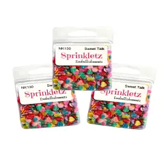 Buttons Galore Colorful Polymer Clay Embellishments for Craft Scrapbooks Cardmaking (Sweet Talk, 1,800 Pieces - 36 Grams)