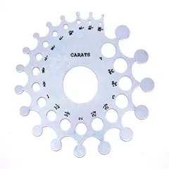 Diamond And Stone Baker Gauge With Carat And Millimeter Measurements