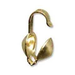 JewelrySupply Gold Filled Clam Shell Bead Tip (1-Pc)