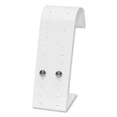 JewelrySupply White Earring Stand Display - 12 Pairs