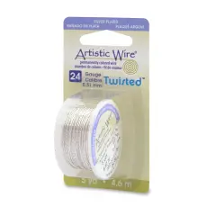 Beadalon AWD22TS1 22 Gauge Twisted Round-Non-Tarnish Artistic Wire