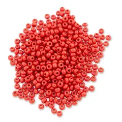 Czech Seed Bead 8/0 (3mm) Beads Opaque Dark Red (10 Gram) Beads