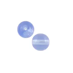 Czech Pressed Glass Round Beads 6mm Light Sapphire (Package of 10)