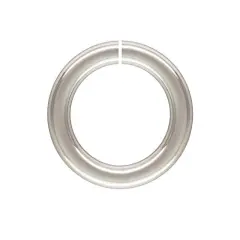 10mm Sterling Silver Round Open Twist Lock Jump Ring