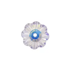 Preciosa Crystal Loch Flower 6mm Crystal AB (Package of 5)