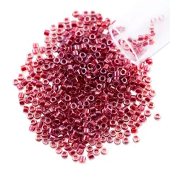 Miyuki Delica Seed Bead 11/0 Color Lined Raspberry