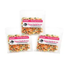 Buttons Galore Sprinkletz Embellishments for Crafts, Tiny Polymer Clay Shapes & Unique Designs - Spring Daises- 3 Pack