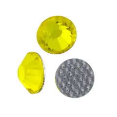 Preciosa Crystal VIVA12 Hotfix Rhinestone 4.7mm (SS20) Citrine (Package of 50)