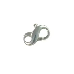 Infinity Lobster Clasp 6x9mm Sterling Silver (1-Piece)