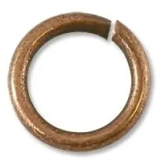JewelrySupply Jump Ring - Open 5mm Antique Copper Plated (100-Pcs)