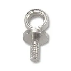 Screw Eye with Cup 3x6mm Silver Color (10-Pcs)