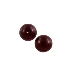 Czech Pressed Glass Round Beads 6mm Garnet (Package of 10)