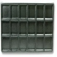 JewelrySupply Plastic Tray Standard Size 3x6 Black