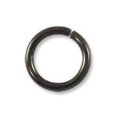 JewelrySupply Jump Ring - Open 8mm Gun Metal Plated (50-Pcs)