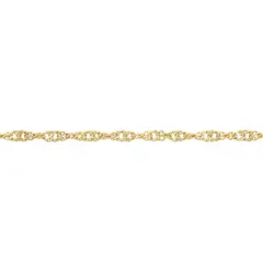JewelrySupply Spiral Chain 1mm Gold Plated (Foot)