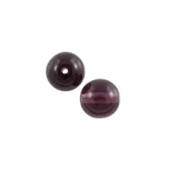 Czech Pressed Glass Round Beads 6mm Amethyst (Package of 10)