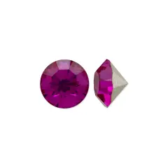 Preciosa Crystal Maxima Chaton 4mm (SS16) Fuchsia (Package of 50)