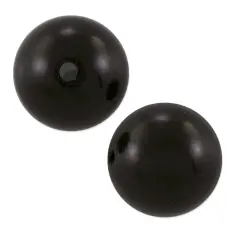 Preciosa Crystal Nacre Round Pearl 4mm Magic Black (Package of 40)