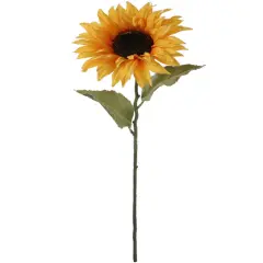 29-Inch Yellow Sunflower Stems - 12-Pack, Silk Flowers with Leaves, Home D&eacute;cor - Brighten Living Spaces, Daily Enjoyment - All-Season Charm, Floral Home by Artificial Flowers