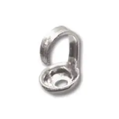 JewelrySupply Bead Tips Silver Plated (10-Pcs)