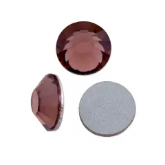Preciosa Crystal VIVA12 Flat Back Rhinestone 6.5mm (SS30) Light Burgundy (Package of 20)
