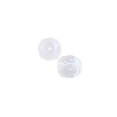 Czech Fire Polished Glass Round Beads 4mm Crystal AB (Package of 50)