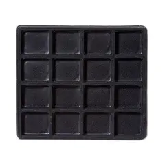 Flocked Insert Half Size 4x4 Black