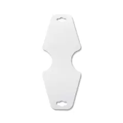 JewelrySupply Necklace or Bracelet Card White (Package of 25)