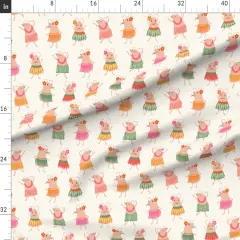 Various Fabrics by the Yard or Fat Quarter Dancing Mice Tropical Summer Whimsical Cute Vacation Island Custom Printed Fabric by Spoonflower