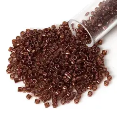 Miyuki Delica Seed Bead 11/0 Gold Luster Red