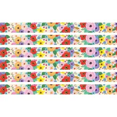 Wildflowers Straight Border Trim, 35 Feet Per Pack, 6 Packs