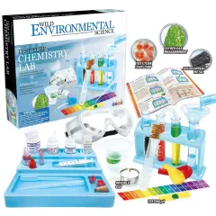 Test Tube Chemistry Lab - 50+ Science Experiments and Reactions - Ages 8+ - Learn About Solids, Liquids, Gases and More!