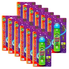 School Glue, Clear, 1.7 oz, Pack of 12