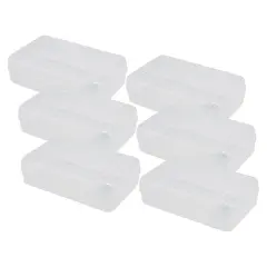 Pencil Box Clear, Pack of 6