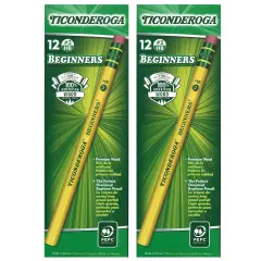 Beginners&reg; Pencils with Eraser, 12 Per Pack, 2 Packs